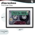 thumbnail image 4 of Stupell Industries Eclectic Retro 90s Mix Cassette Black Framed Print Under Glass, 20 x 14, by Annabelle Hall, 4 of 8