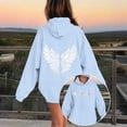 thumbnail image 2 of Hoodie Kids Letter Printed Hooded Casual Long Sleeve Sweatshirts Jackets Winter Girls Clothes 6-7 Years, 2 of 8