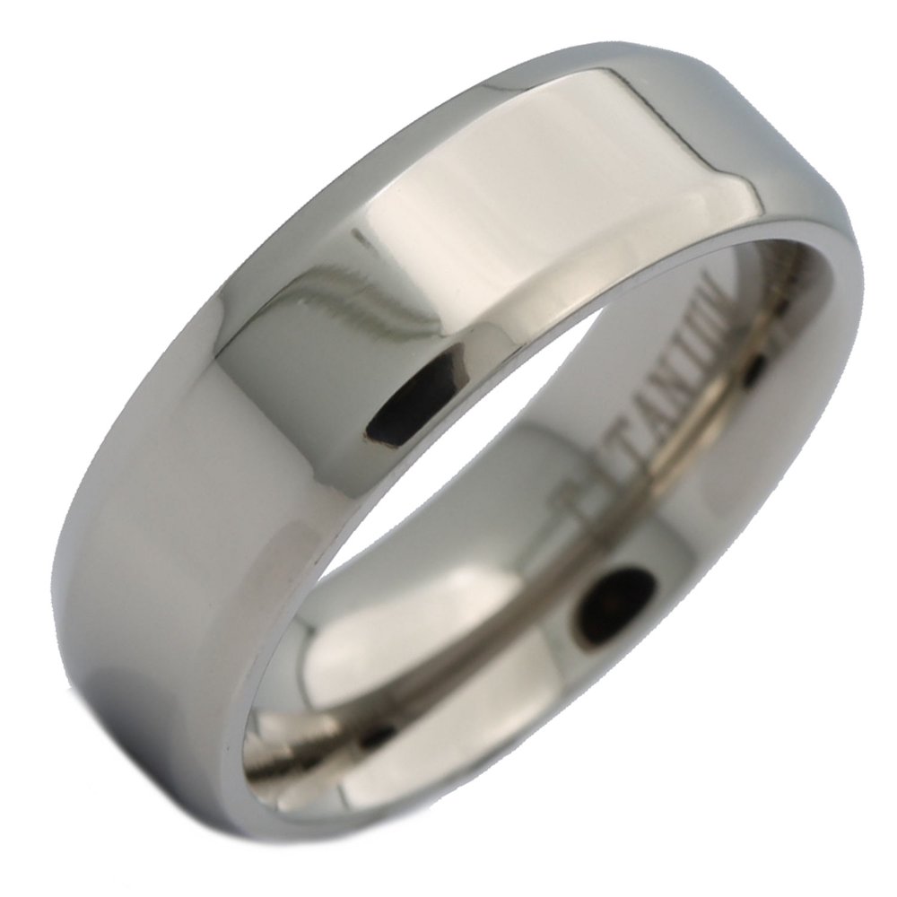 MJ Metals Jewelry Metals Jewelry Men's / Women's 7mm Titanium Pipe