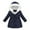 318# Navy, variant on oqasdz Girls Coats Children Long Sleeve Star Print Quilted Hooded Warm Outerwear Fall Winter Top Coat Outwear Size 2 Y-3 Y