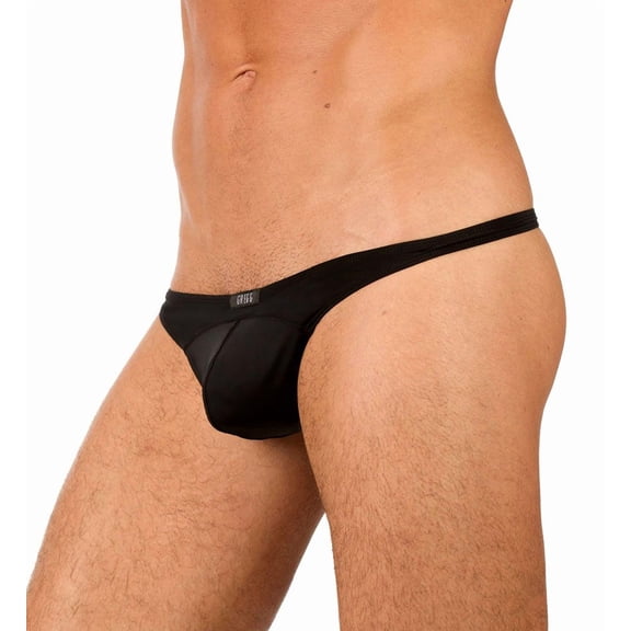 Men's Gregg Homme 96104 Wonder Microfiber Low Rise Thong (Black XL)