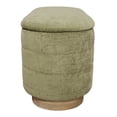 thumbnail image 7 of Jackie Storage Bench in Contemporary Leaf Green Multi-Weave Fabric on Solid Wood, 7 of 7