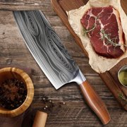 WXCOO 1pc,Kitchen Knife Stainless Steel 8 Inch Forged Kitchen Knife Sharp Bone Chopping Knife Damascus Pattern Meat Fish Slicing Knife Butcher Knife Cooking Tools