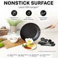 thumbnail image 3 of Granitestone Diamond Nonstick Pots and Pans 15 Piece Kitchen Cookware Set Cooking Frying Sauce Pan Stock Pot Black, 3 of 7