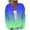 Blue, variant on ZQUUVOU Women's Casual Printed Knitted Cardigan with Button Top (Rose Gold,2XL)