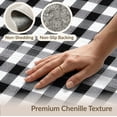thumbnail image 6 of ODIKA Plaid Fabric Checkered Farmhouse Border Bathroom Checked Plaidcircle Pet Friendly & Kids Safe Play for Playroom, Bedroom, Reading Nook, 6 of 7