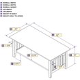 thumbnail image 5 of Atlantic Furniture Nantucket Coffee Table in Burnt Amber, 5 of 5
