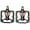 Black, variant on upanbike Mountain Bike Pedals Aluminum MTB Flat Pedals, Black