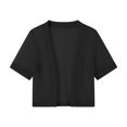 thumbnail image 2 of Sheer Cardigan for Women Short Sleeve Open Front Lightweight Mesh Bolero Shrug Cropped Cardigans Coverup Summer Tops, 2 of 5