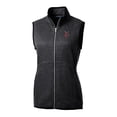thumbnail image 2 of Women's Cutter & Buck  Heather Charcoal Indianapolis Indians Mainsail Sweater Knit Full-Zip Vest, 2 of 3