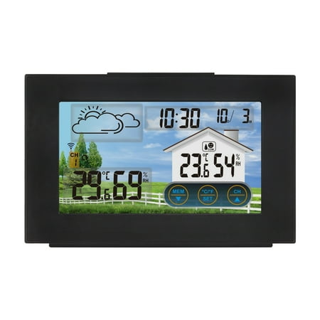 Barometro 3 In 1 Con Termometro E Igrometro | Stazione Meteo Da Parete In Metallo | Misuratore Pressione Atmosferica Vintage - 5