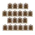 thumbnail image 1 of GUOOL 20Pcs Vintage Base Pendant Base Tray Blank Jewelry Making Antique Brass/, 1 of 7