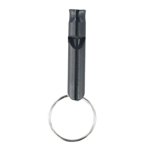 Yimiti Mini Survival Metal Whistle Distress Pet Training Feeding Helper,Black