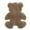 Brown, variant on Gumesh Bear Shape Faux Wool Shag Rug - Ultra Plush 1.6" Pile Non-Slip Area Rug for Living Room & Bedroom, Luxury Floor Mat
