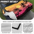 thumbnail image 6 of Whosucclay Tropical Sunset Silhouette Golf Cart Seat Cover, Breathable Anti-Fade Wear-Resistant Golf Seat Cover for Yamaha EZGO Club Car, 52.36" x 32.28", 6 of 7
