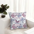 thumbnail image 6 of Yiaed Butterflies in Pastel Print Pillow Covers Super Soft Decorative Square Throw Pillow Covers Case Cushion Covers for Sofa Couch Bedroom Car Decor（No pillow core）-12"x12", 6 of 7