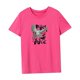 thumbnail image 4 of Camiseta para mujer, ropa de verano, camiseta básica para oficina, calle, trabajo, vacaciones Rosa Rosa, 4 of 7