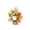Multicolor-4A, variant on MMJ Pumpkin Decor Fall Potted Floral Arrangement with Maple Leaves and Burlap Base, Rustic Tabletop Centerpiece for Shelf Mantel Thanksgiving decorations 12.2x11.02x11.02in
