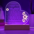 thumbnail image 3 of To My Beautiful Daughter "Someday When The Pages of My Life End" Acrylic Heart Plaque, Daughter Gift, Unique Sentimental Gift From Mom, 3 of 3