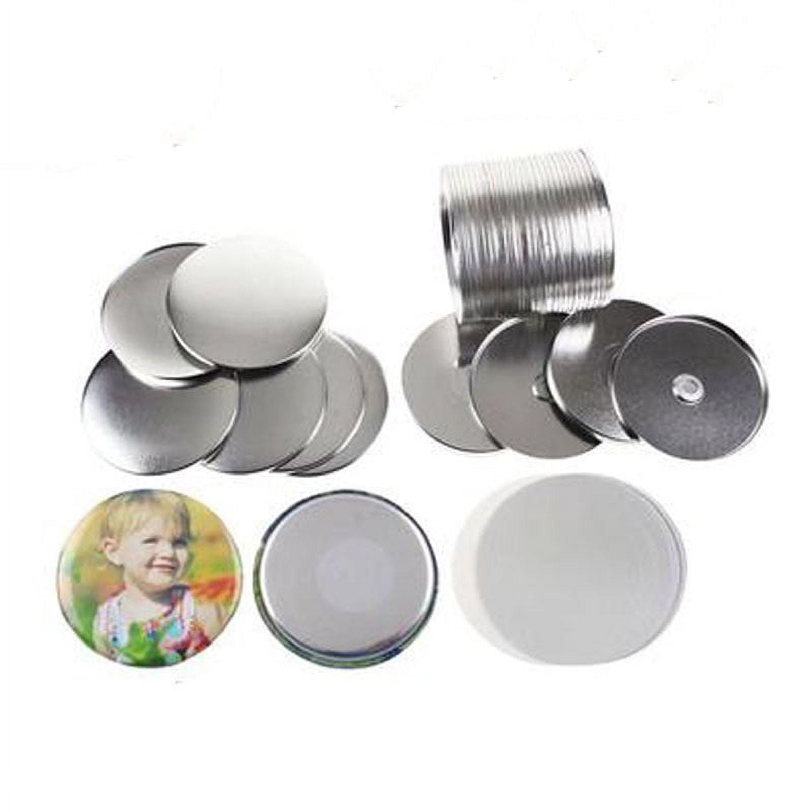 Materials Magnetic Fridge Button Pins Blank Button Badge Parts Maker 25MM 100PCS ,Beginner-Friendly