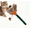 Dark Green, variant on Cat Feather Toy Kitten Chew Stick for Cleaning Teeth Indoor Kitty Interactive
