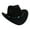 Black, variant on Cowboy Hat,Western Cultural Cowgirl Hat,Stylish Safari Hat with Warm Wool Felt