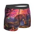 thumbnail image 2 of Rateoe Lantern Giraffes Magical Forest Mens Boxer Briefs Poly Spandex Performance Boxer Briefs Underwear Hem Boxer Briefs - Small, 2 of 8