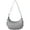 Grey-15, variant on Abstract Plaid Pattern Nylon Shoulder Bag for Women, Colorful Checkered Crossbody Tote, Lightweight Water-Resistant Hobo Purse with Moroccan Geometric Print