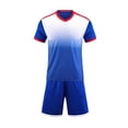 thumbnail image 2 of Amidoa Boys Athletic Shorts Set 2 Piece Quick-dry Performance T-Shirt and Active Shorts Outfit,Blue Size 10, 2 of 6