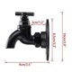 thumbnail image 2 of Set of 2 Wall Mounted Decorative Hanging Hooks for Clothes, Towels, Bags, Umbrellas and Hats Vintage and Industrial Style Tap Shaped, 2 of 5