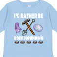 thumbnail image 4 of Inktastic Rock Hounding Rock Collector Boys or Girls Long Sleeve Toddler T-Shirt, 4 of 5