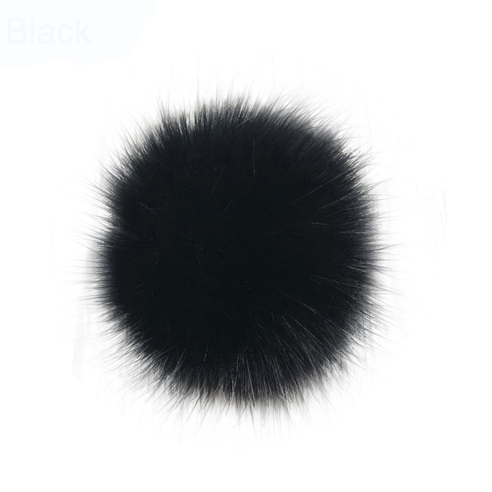 14cm/16cm Fluffy Faux Fur PomPom DIY Car Handbag Keychain Key Ring Ball Pendant 