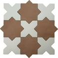 thumbnail image 6 of Seville Terracotta 7" Star with Pure White 5" Cross Matte Porcelain Wall and Floor Tile (10.62 sq ft/case) - 68 Pack, 6 of 6