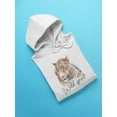 thumbnail image 3 of Wild Spirit Slogan With Leopard  Hoodie Men -Image by Shutterstock, Male x-Large, 3 of 4