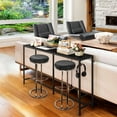 thumbnail image 5 of Long Narrow Console Table with Charging Station, Black, 5 of 5