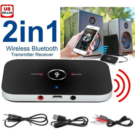 LINKPAL Bluetooth Transmitter & Receiver,Wireless Stereo Audio Adapter Car Kit for TV,Headphone,Home Stereo System,Computer, Bluetooth V4 Transmitter & Receiver Wireless A2DP (Best Bluetooth Car Audio)