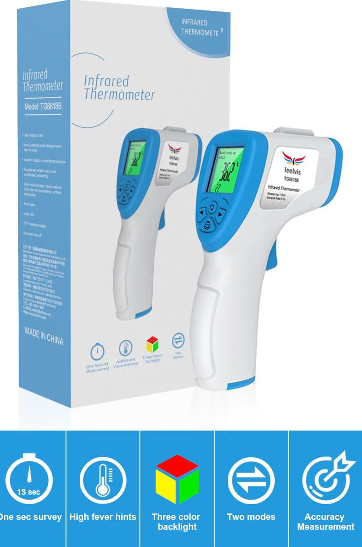 Medical No-Contact Body Forehead IR Infrared Digital Thermometer CE&FDA Approved 