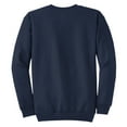 thumbnail image 6 of Mens Core Fleece Classic Crewneck Cotton/Poly fleece Sweatshirt Navy M, 6 of 6