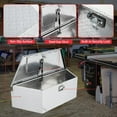thumbnail image 2 of Huisuilinss 39 Inch Trailer Tongue Box,Aluminum Tool Box for Storage Toolbox, Aluminum Diamond Plate Trailer Tongue Box with Lock,Waterproof Trailer Tool Box for Pick Up Truck Bed,RV Trailer, 2 of 7