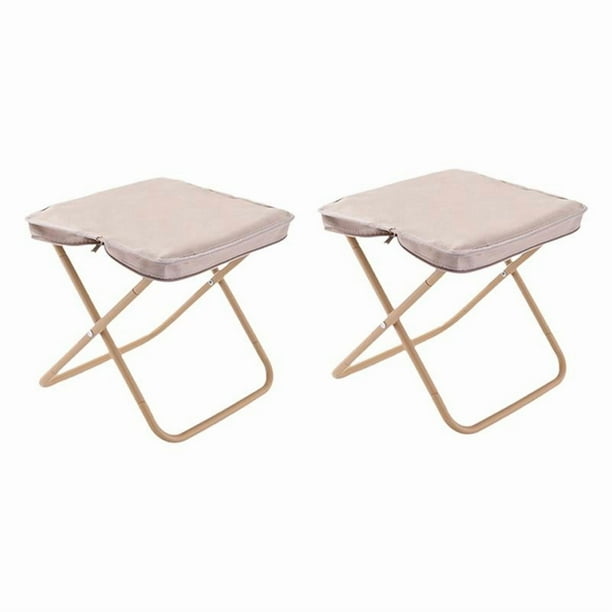 2 taburetes para acampar, silla portátil, mini taburete plegable, taburete de campamento, silla plegable pequeña para senderismo