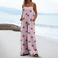 thumbnail image 2 of Lorytime Green Womens Jumpsuits Casual Dressy St. Patricks Day Patterns Overalls with Pockets Sleeveless Romper Clothes, 2 of 6
