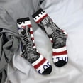 thumbnail image 5 of KLL Home Of The Free Because Of The Brave Print Cool Socks Men's Women's Crew Socks Funny Crazy Novelty Stockings, 5 of 6