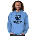 thumbnail image 5 of Cool Trophy Husband Number 1 Hubby Hoodie Hooded Sweatshirt Men Brisco Brands X, 5 of 6