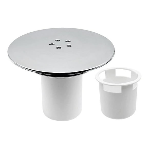 Shower strainer cover plate, Shower plug hole cover plate 90mm/115mm Plug Drain Replacement Hole Chrome Plated Fini