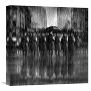 Global Gallery Antonyus Bunjamin Abe,'Girls In The Rain' Stretched Canvas Artwork