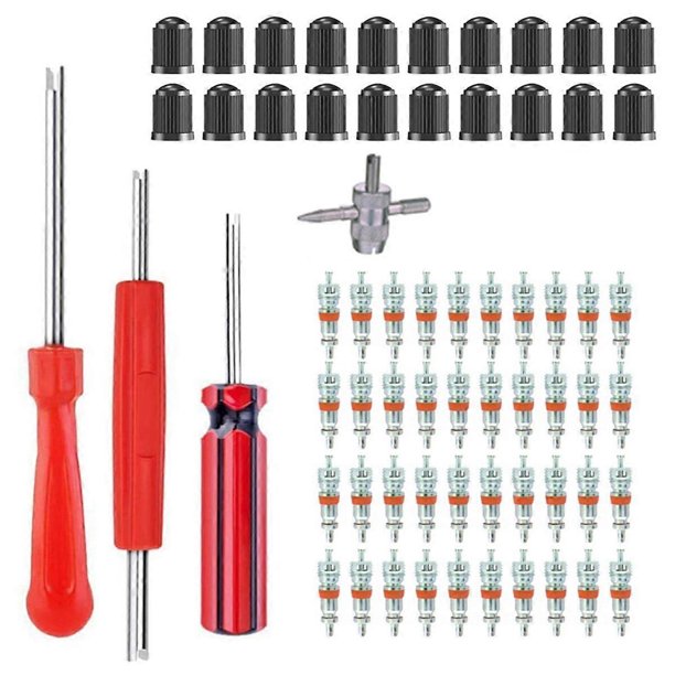 Kit de instalación y extracción de núcleos de válvula de 64 piezas Herramienta de extracción de núcleos de válvula Tapa de válvula Válvula.