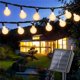 thumbnail image 2 of Guirnaldas de luces alimentadas por energía Solar para acampar al aire libre, 200 luces Led de globo de cristal, luz de hadas Solar impermeable para decoración para fiesta de Navidad de jardín, 2 of 4