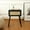 Black Rattan, variant on Fluted Nightstand, Small Bedside Table with Storage Drawer, Accent End Table Living Room for Bedroom and Small Space, Brown