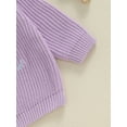 thumbnail image 6 of Big Sister Little Sister Matching Outfits Toddler Baby Girls Sweater Colorful Warm Knitted Long Sleeve Pullover Sweaters Fall Winter Knitwear, 6 of 7