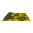 thumbnail image 2 of Ahgly Company Indoor Round Abstract Yellow Modern Area Rugs, 8' Round, 2 of 4